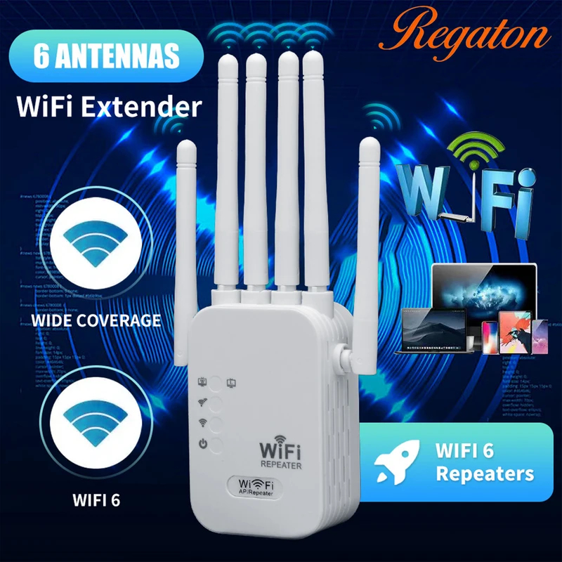 Wifi Range Extender - Wzmacniacz sygnału WiFi Regaton 1200Mbps 5GHz,
