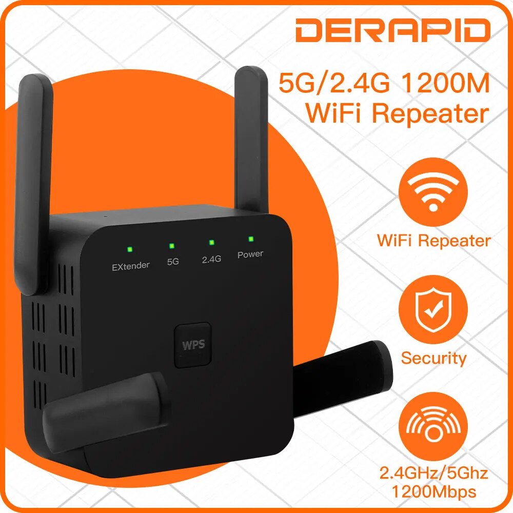 Wifi Range Extender - Repeater WiFi 1200 mb/s 2.4GHz/5GHz bezprzewodowy