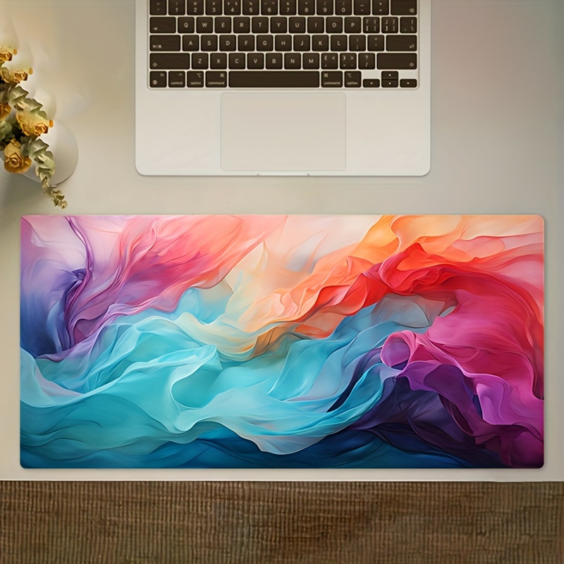 Office Tech Decor - Duża Abstrakcyjna Kolorowa Podkładka Pod Mysz