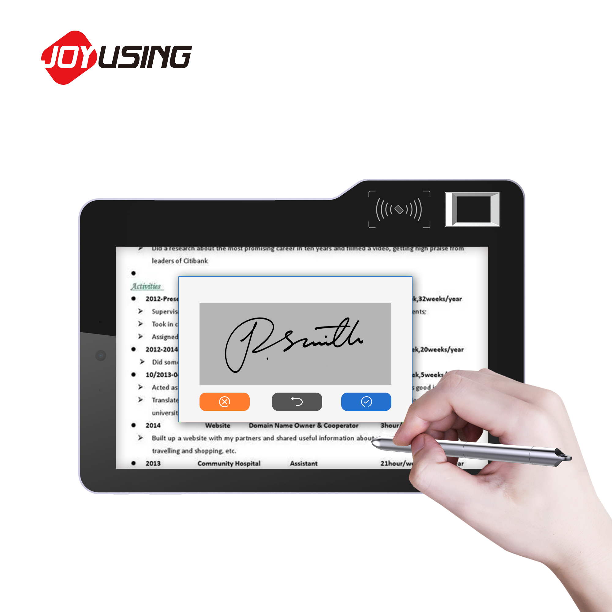 Drawing Pad Signature - Tablet graficzny ZJZ 10 cali z
