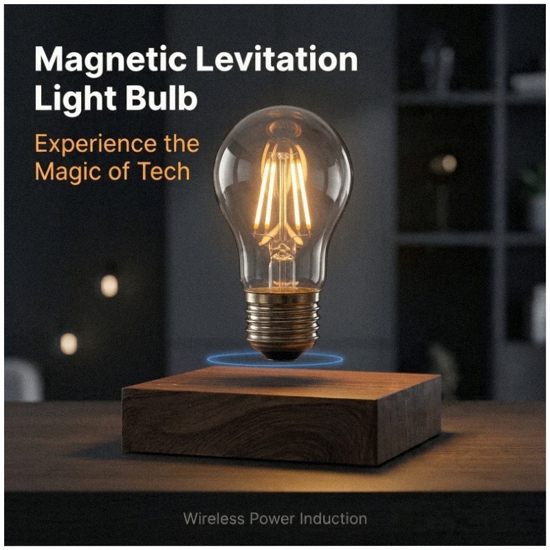 Office Tech For Home - Magnetyczna Lewitująca Bezprzewodowa Żarówka LED Lampa