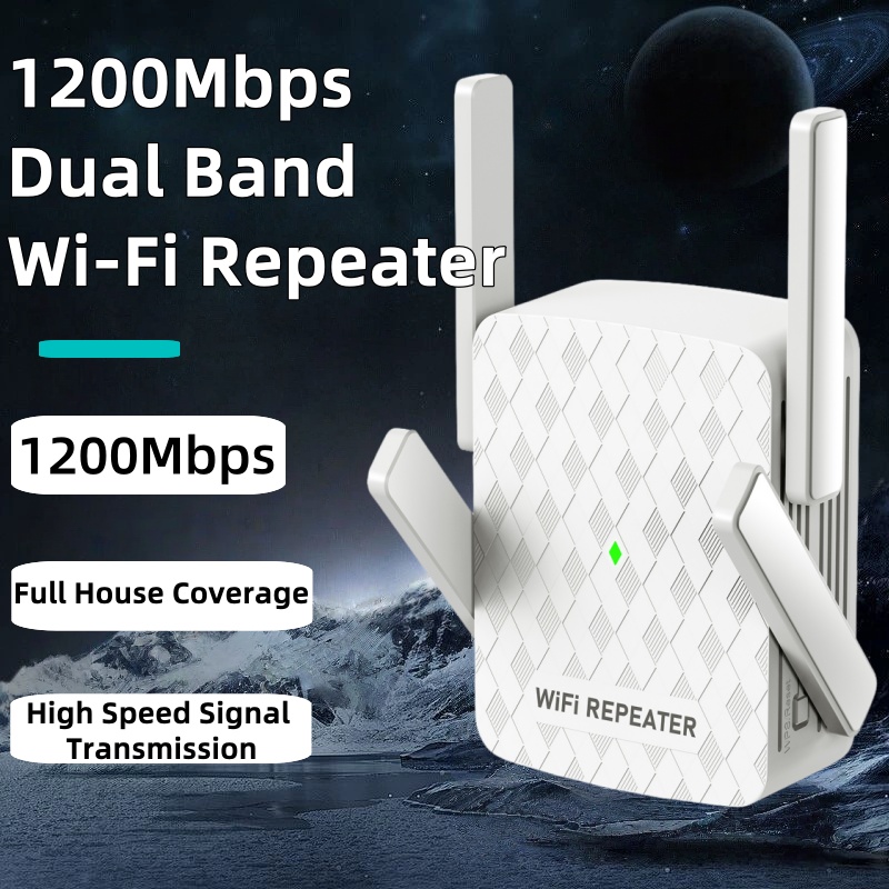 Wifi Range Extender - Wzmacniacz sygnału WiFi 1200Mbps, repeater/router WiFi,