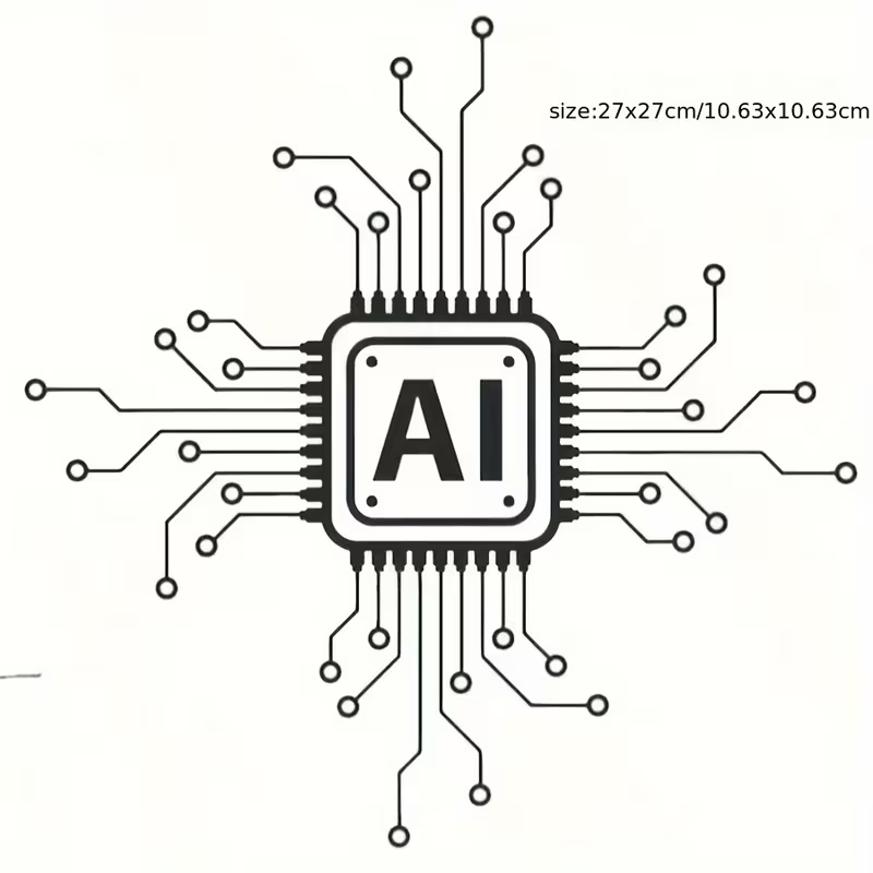 Office Tech For Home - Naklejka winylowa na ścianę z technologią