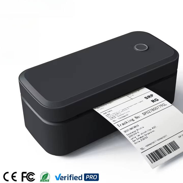 Label Printer Thermal - Przenośna drukarka termiczna etykiet wysyłkowych 203dpi,