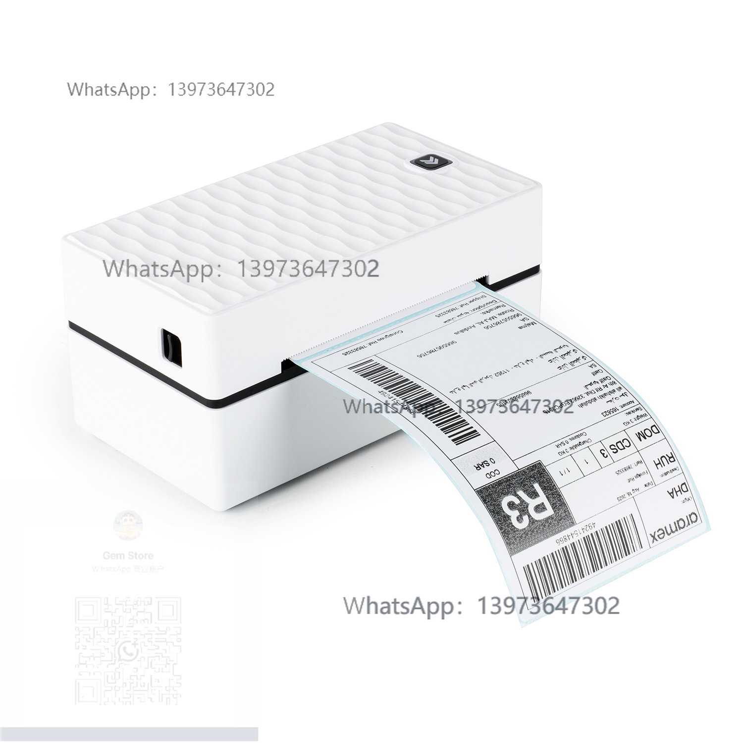 Label Printer Thermal - Drukarka termiczna USB Bluetooth 4x6 do