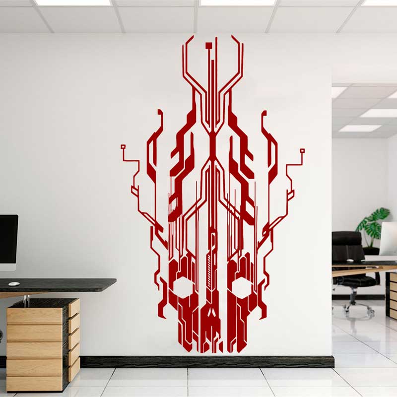 Chip Circuit Tech Skull Winylo – Office Tech Decor recenzja i cena