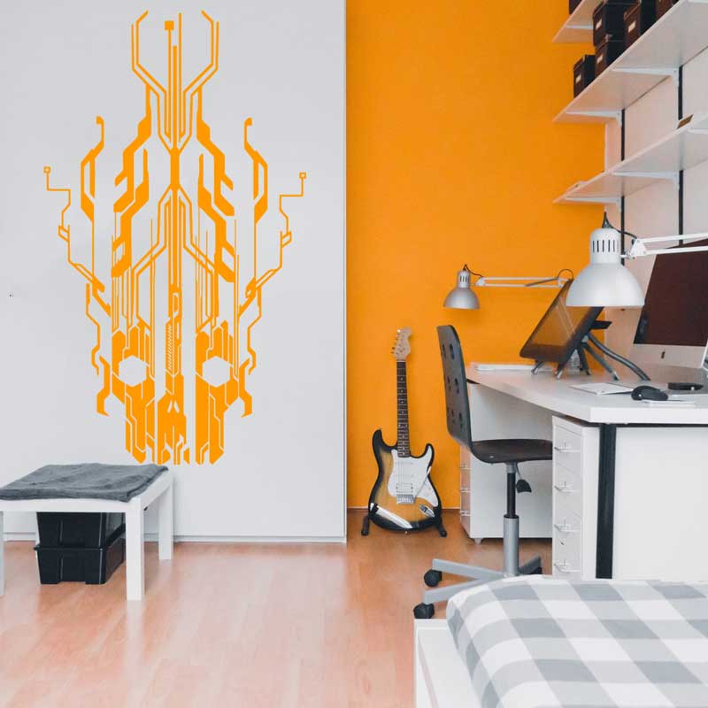 Chip Circuit Tech Skull Winylo – Office Tech Decor recenzja i cena