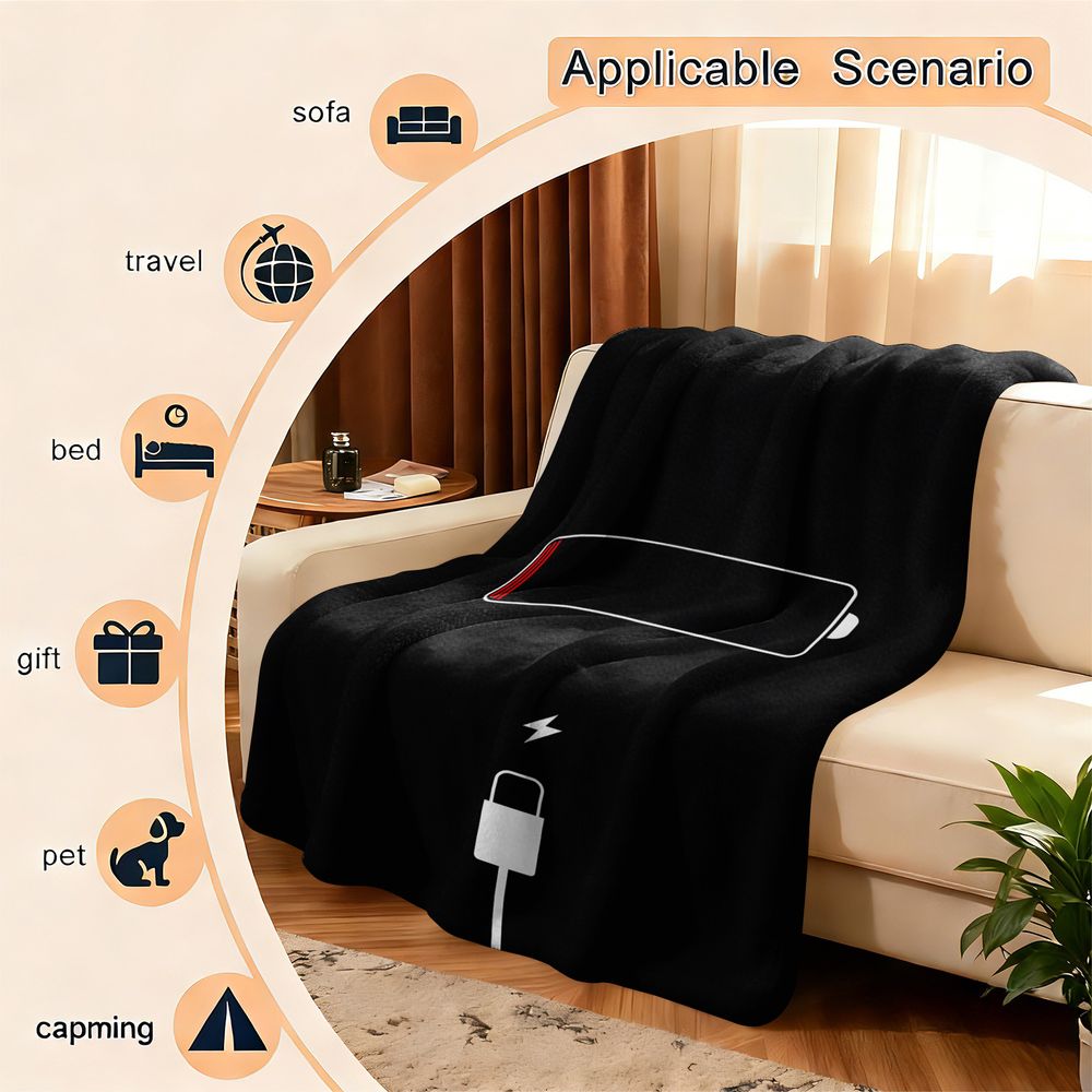 Minimalistyczny koc flanelowy  – Office Tech For Home recenzja i cena