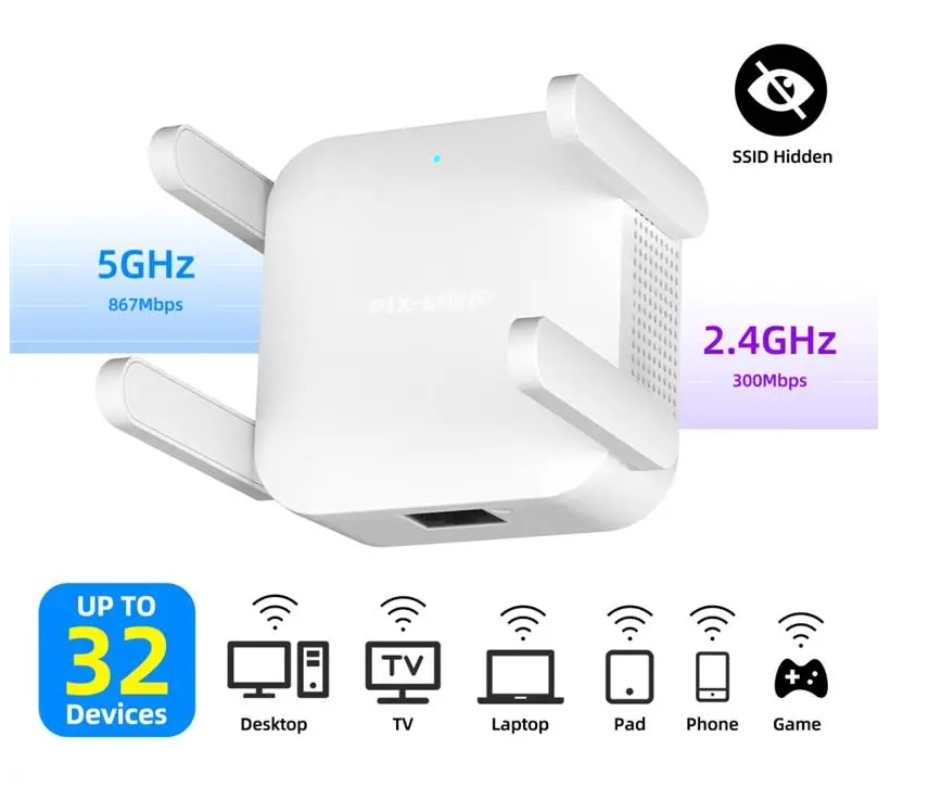 PIXLINK AC28 1200Mpbs wzmacnia – Wifi Range Extender recenzja i cena