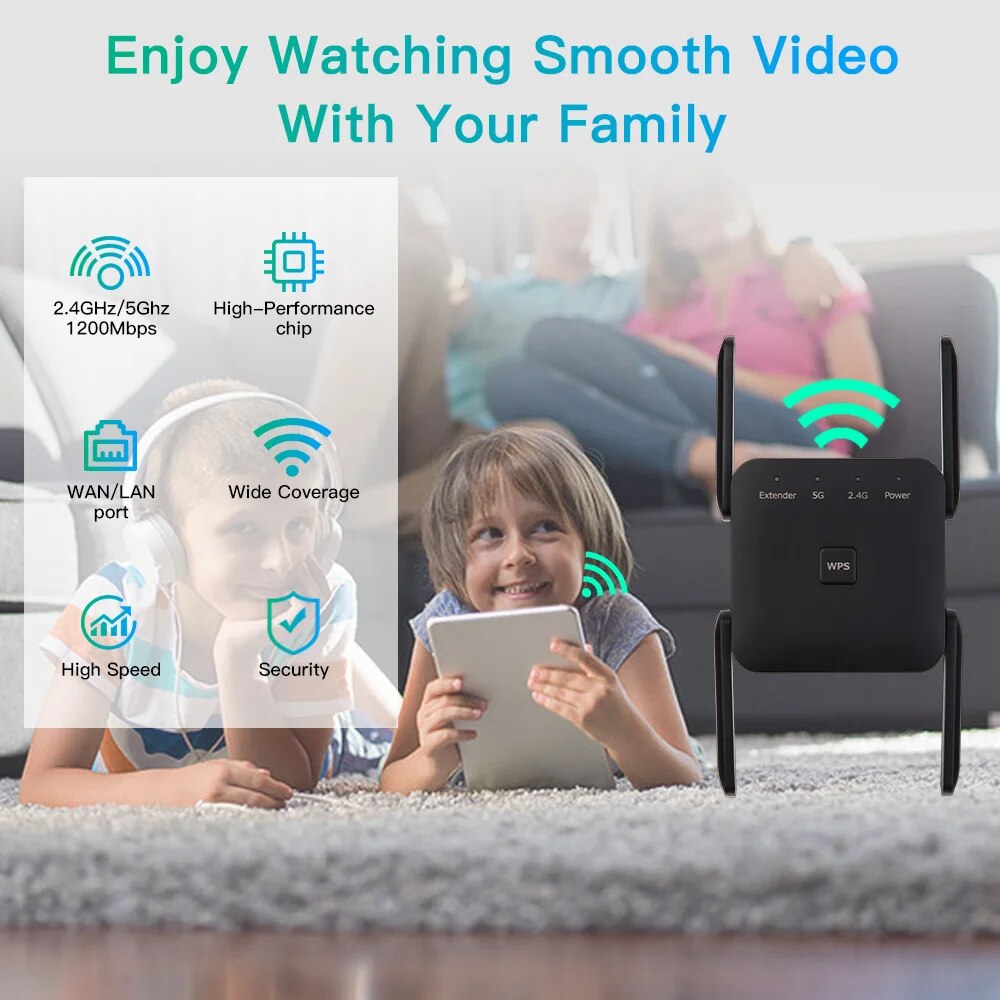 Repeater WiFi 1200 mb/s 2.4GHz – Wifi Range Extender recenzja i cena