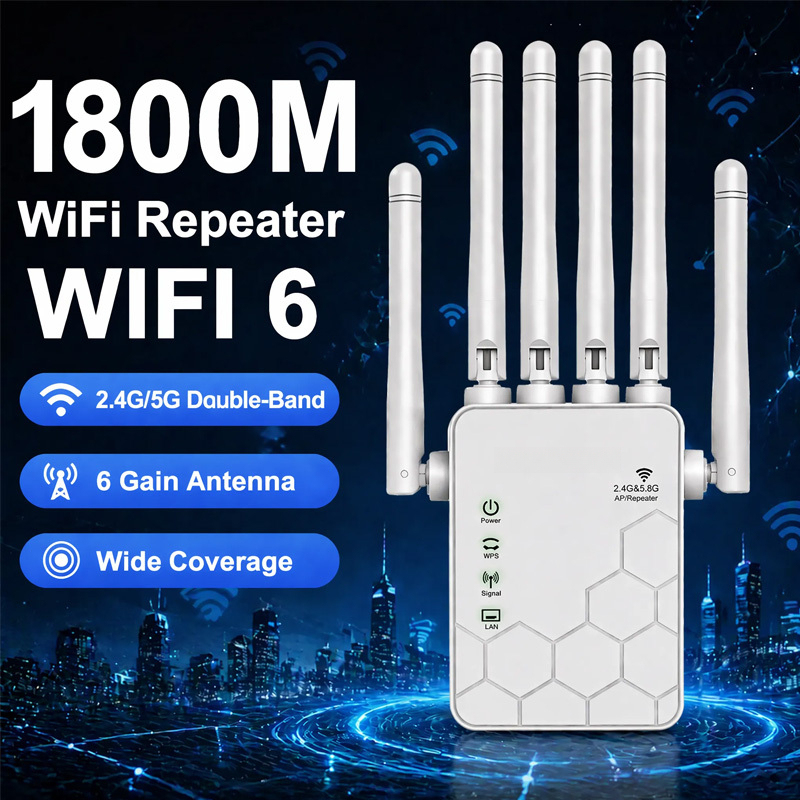Wzmacniacz sygnału WiFi 6 AX18 – Wifi Range Extender recenzja i cena