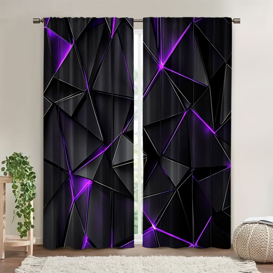 2 sztuki zasłon z nadrukiem cy – Office Tech Decor recenzja i cena