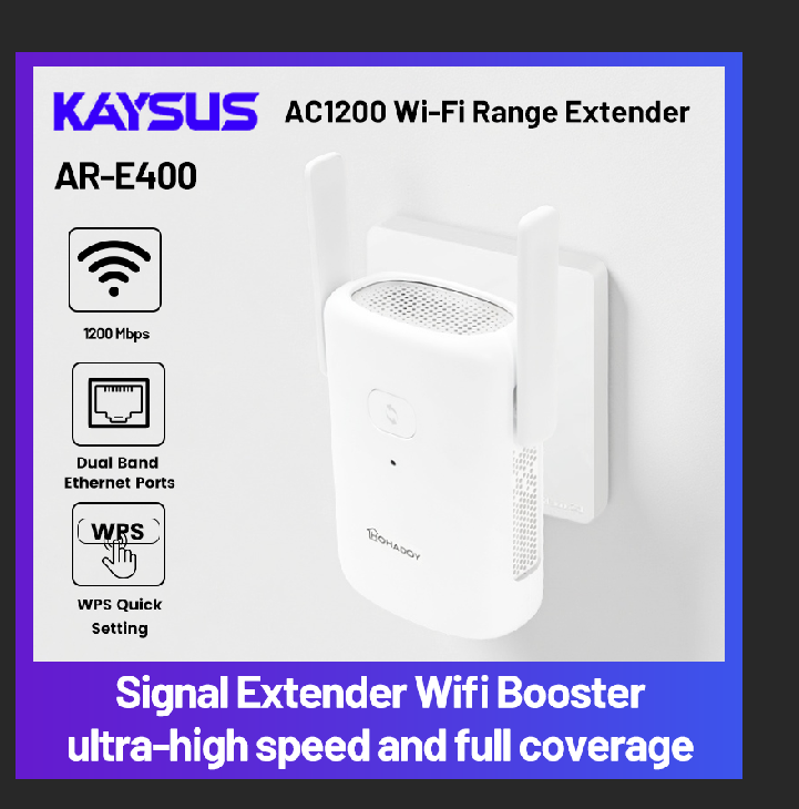 Wzmacniacz WiFi Dual Band 1200 – Wifi Range Extender recenzja i cena