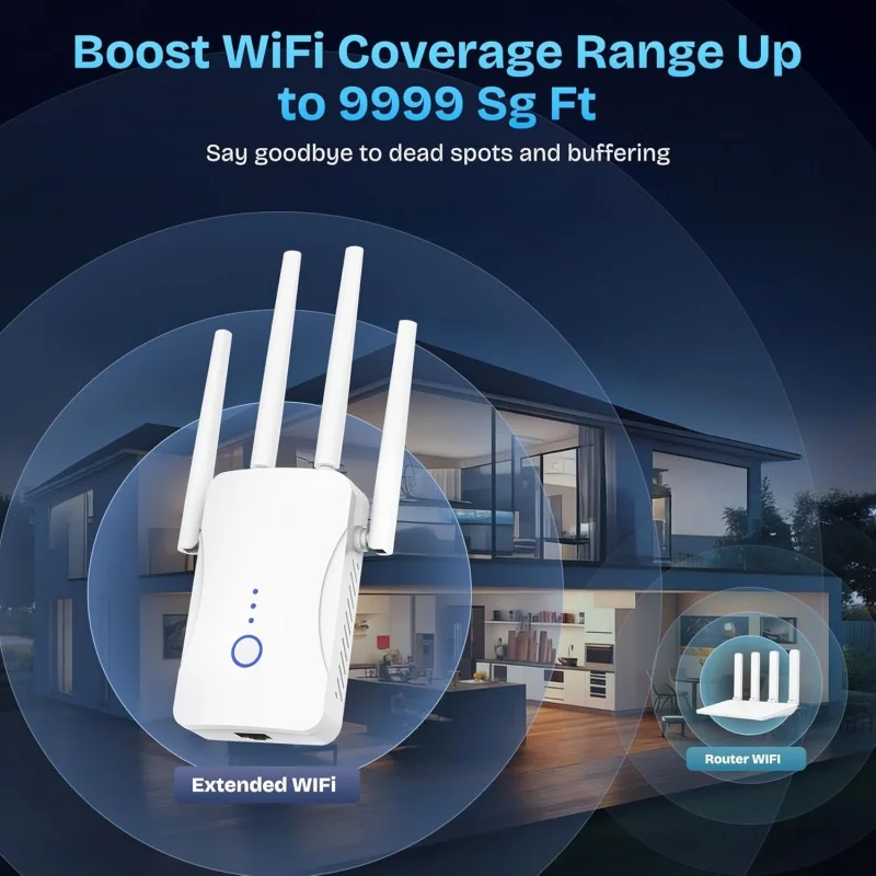 Wzmacniacz sygnału WiFi Dual B – Wifi Range Extender recenzja i cena